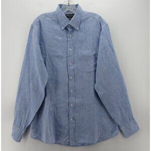 Spier & Mackay Shirt 16 Premium Linen Button Down Contemporary Large